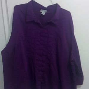 Catherine's plum purple button up